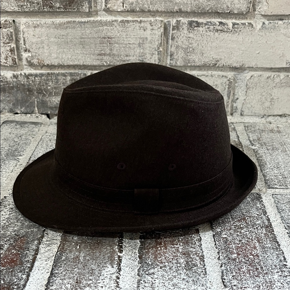 Classic Brown Felt Fedora Hat
